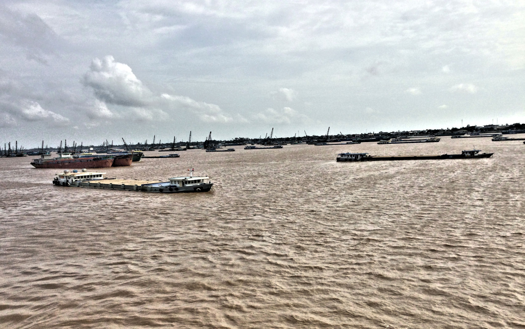 Crowded Mekong Delta